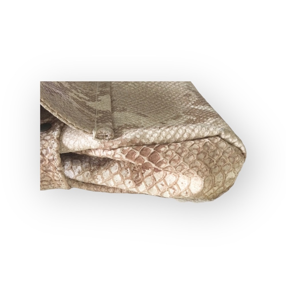 new Tylie Malibu 𓆙 Runaway Rockstud Python Skinny Clutch Bag 𓆙 Red Carpet Hot - Picture 9 of 16